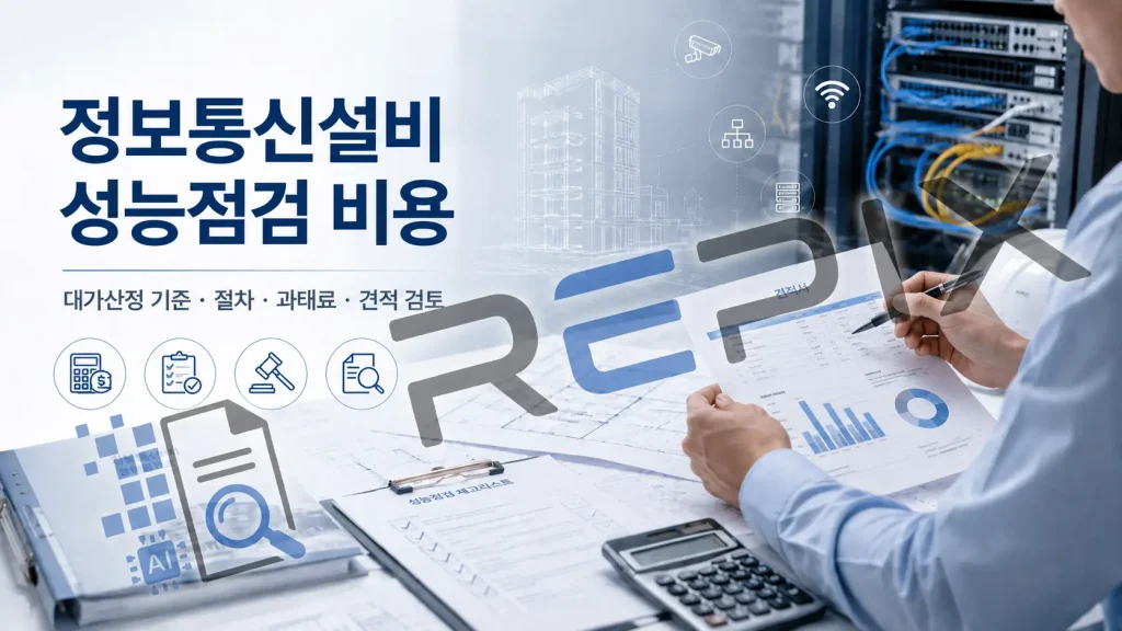 정보통신설비 성능점검 비용 대가산정 기준